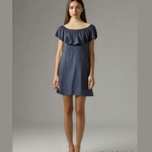See By Chloe Blue Silk Mini Dress - Size 6